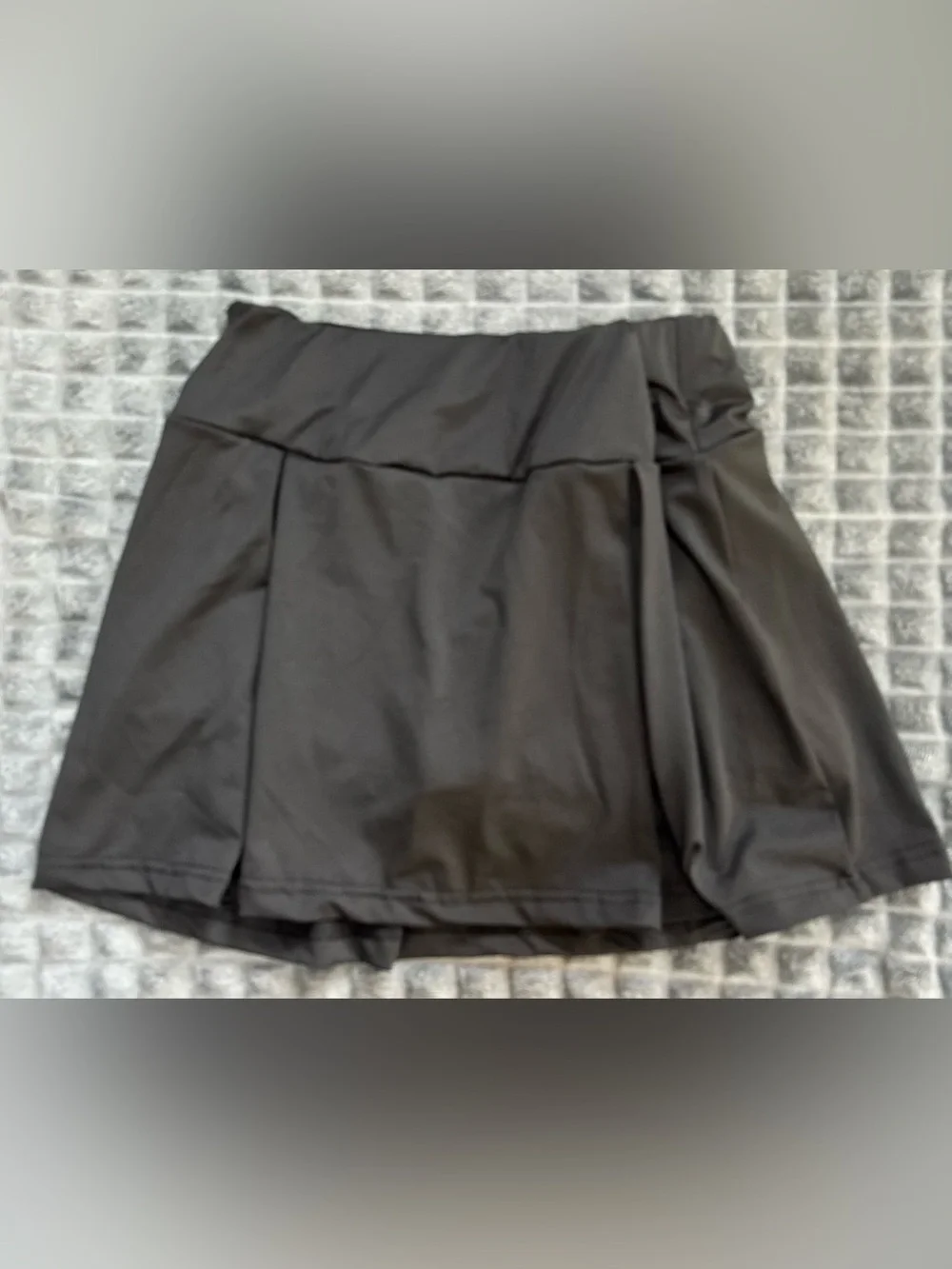 2/$20 NWOT Women's Small Black Athletic Tennis Skirt with Built in Shorts (B3)